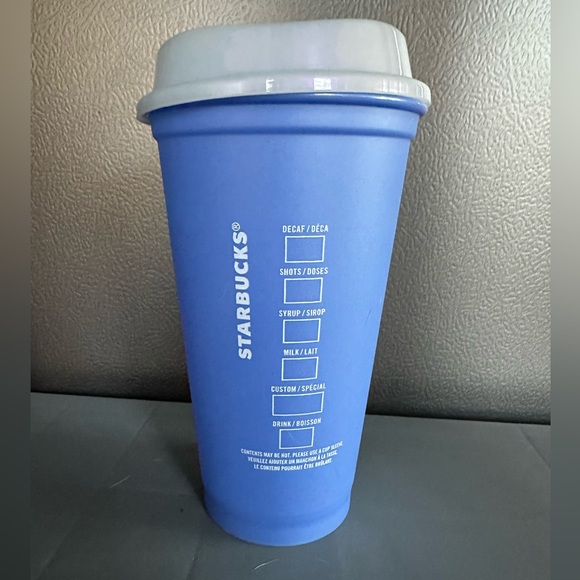 💙BRAND NEW STARBUCKS BLUE COLORED CUP 16 OZ 💙 - Picture 2 of 3
